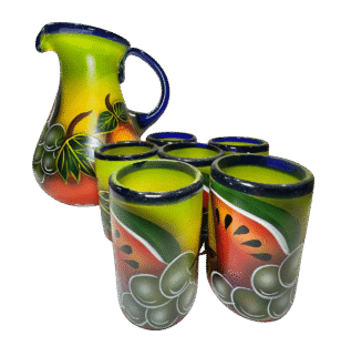PITCHER WITH GLASSES JARRA CON VASOS